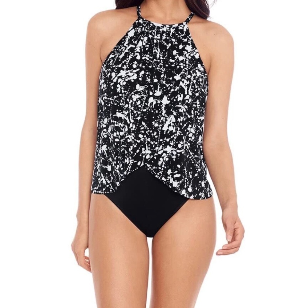 Magicsuit Black and White One Piece Swimsuit. Women’s size 12